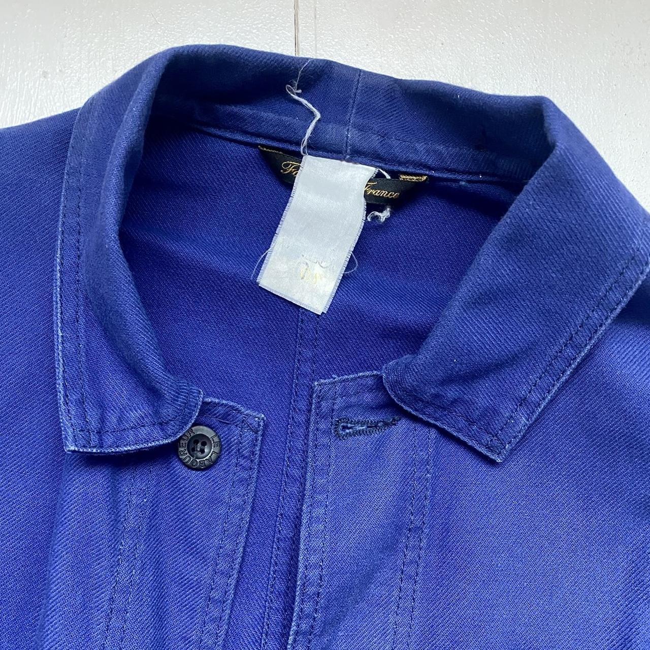 Le Laboureur French Work Chore Jacket Blue Rare Size... - Depop