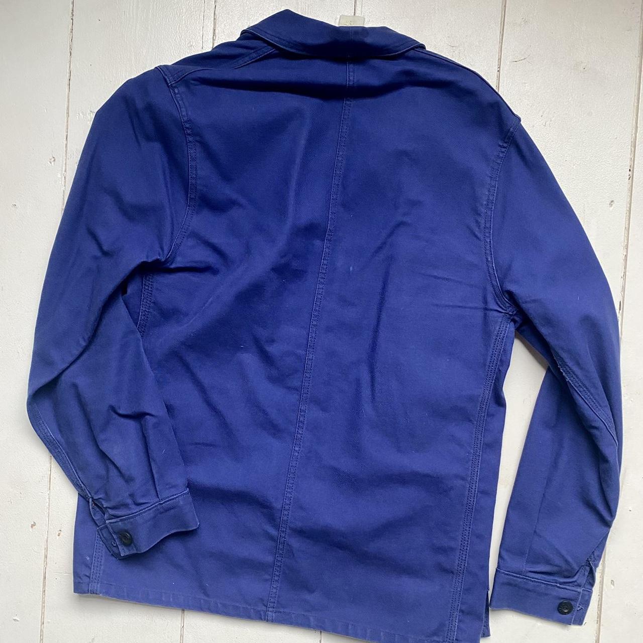 Le Laboureur French Work Chore Jacket Blue Rare Size... - Depop