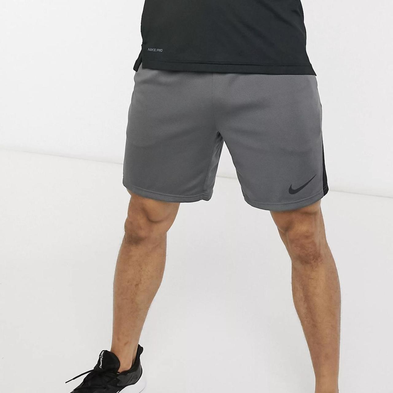 Mens nike Drifit grey gym shorts Size Mens... Depop
