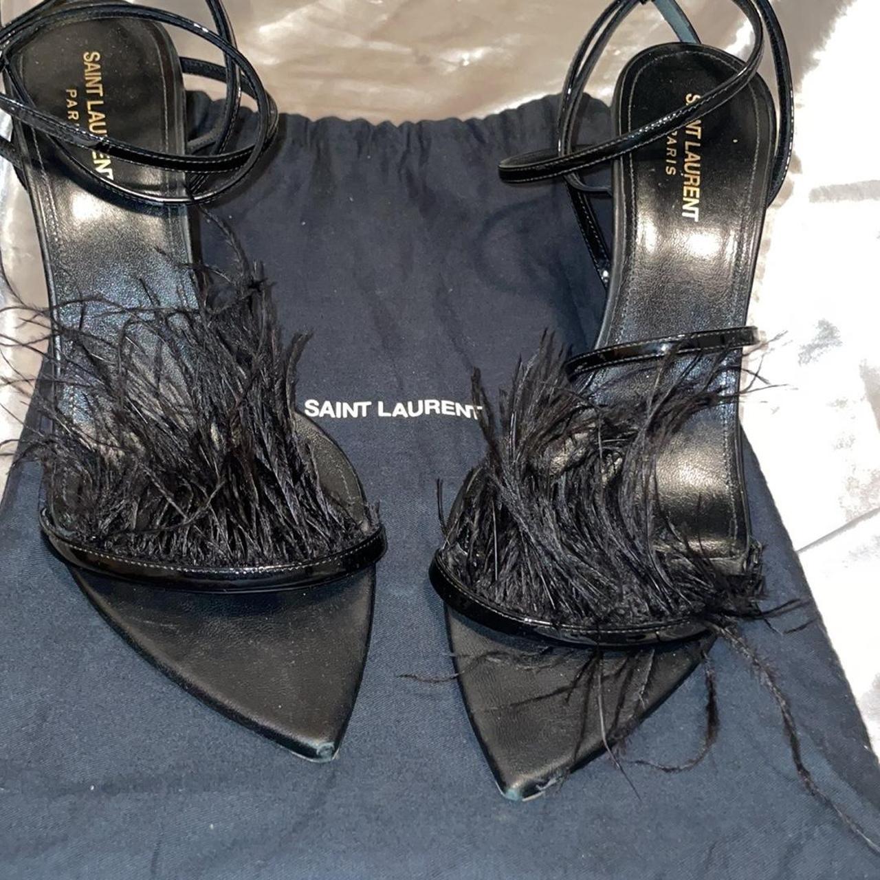 Ysl on sale feather heels