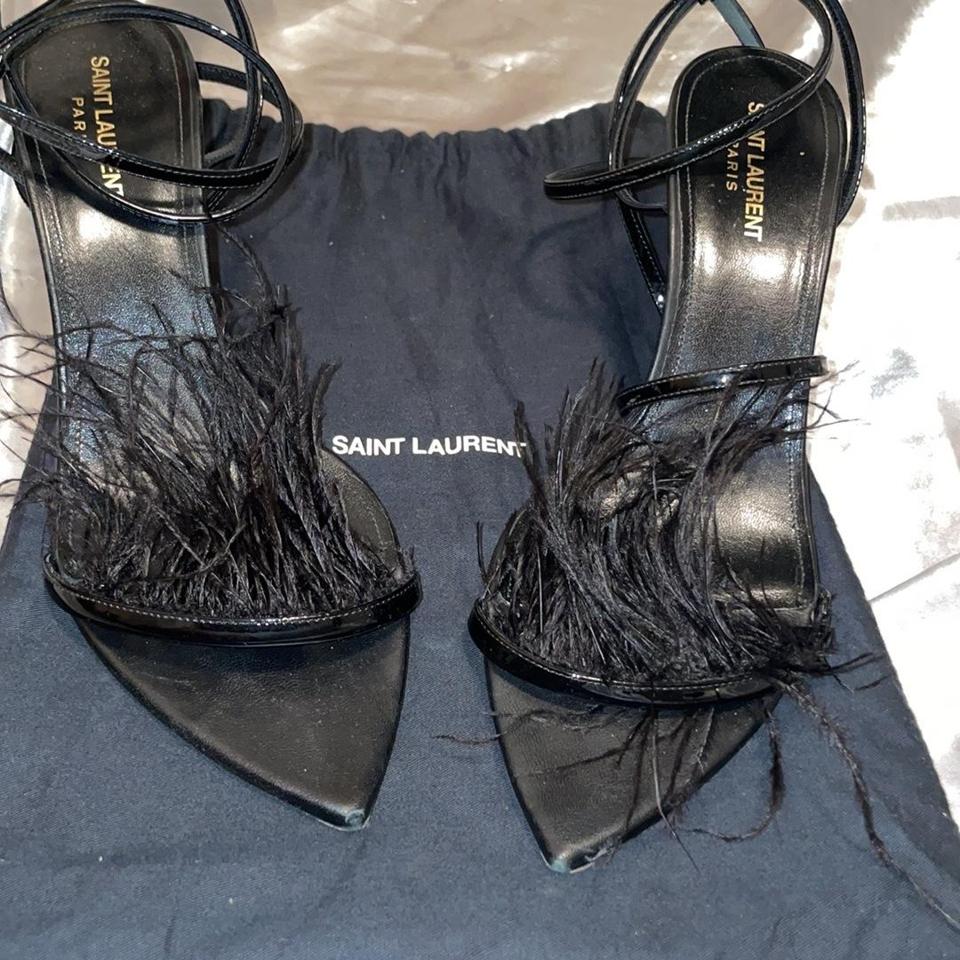 Saint laurent outlet feather heels