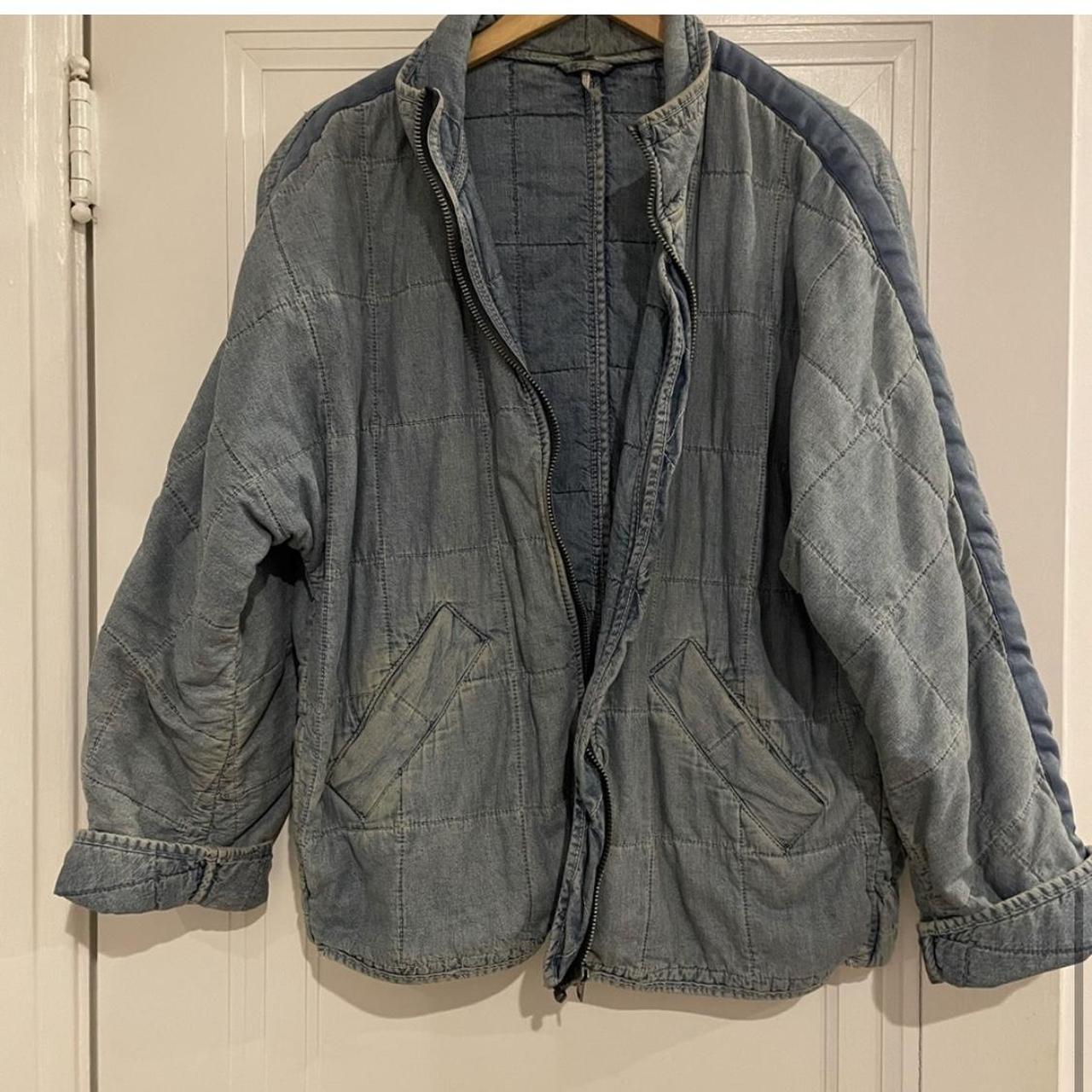 Free People Women's Blue Jacket | Depop