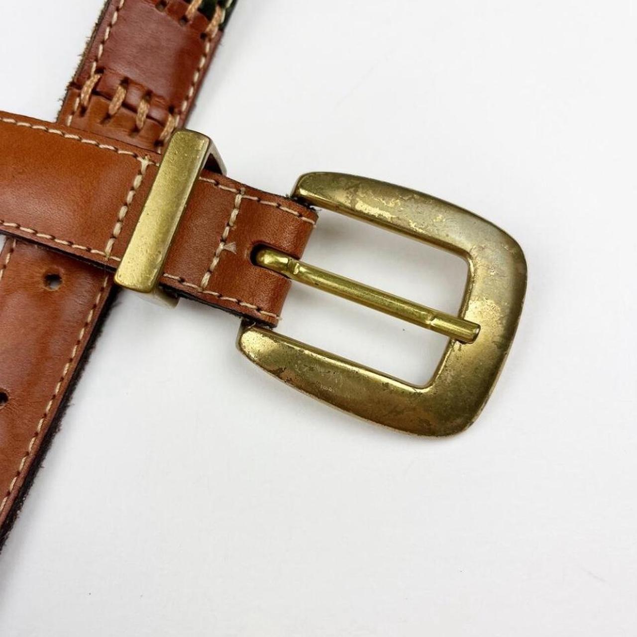 Fossil Women's Belt - Brown/Multi – Fossil Stitch… - image 4