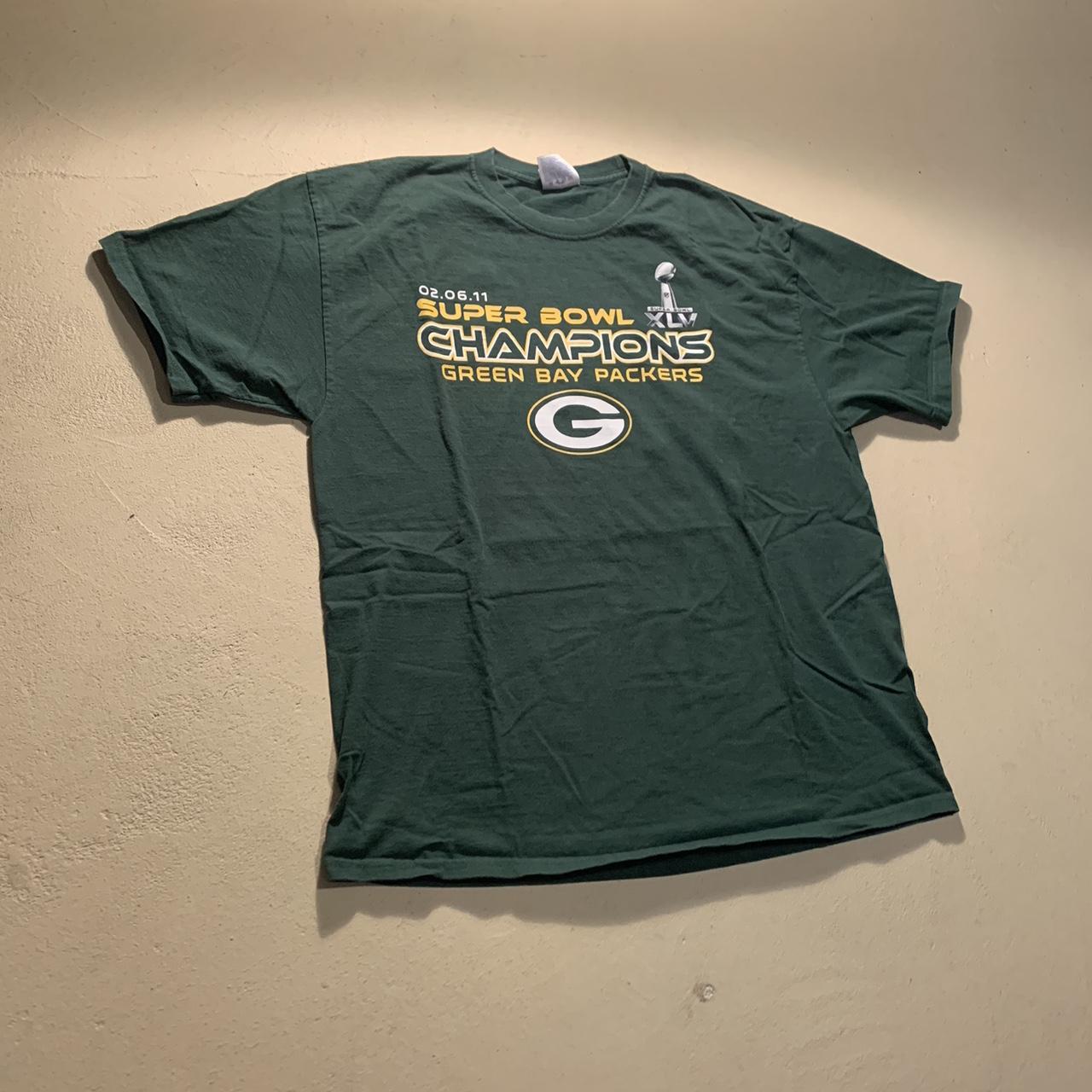 GREEN BAY PACKERS SUPER BOWL XLV 45 2011 XL MENS T-SHIRT