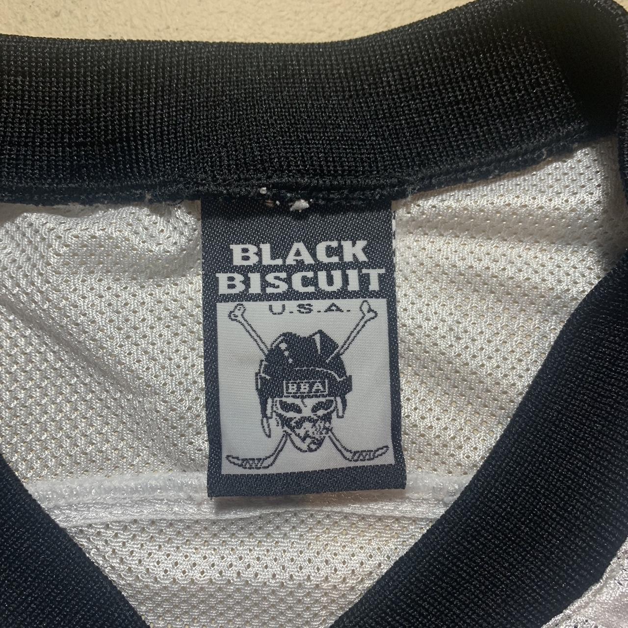 Black biscuit hockey jersey 🏒 (Size: - Depop