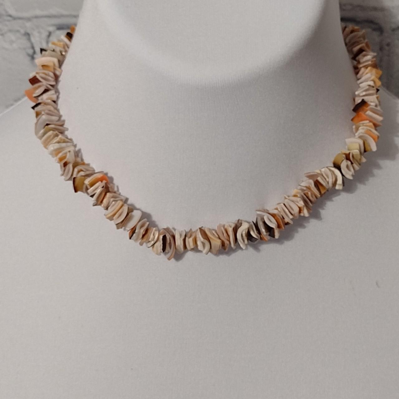 Shell Chip Necklace CH07 Cowrie Shell Chips... - Depop