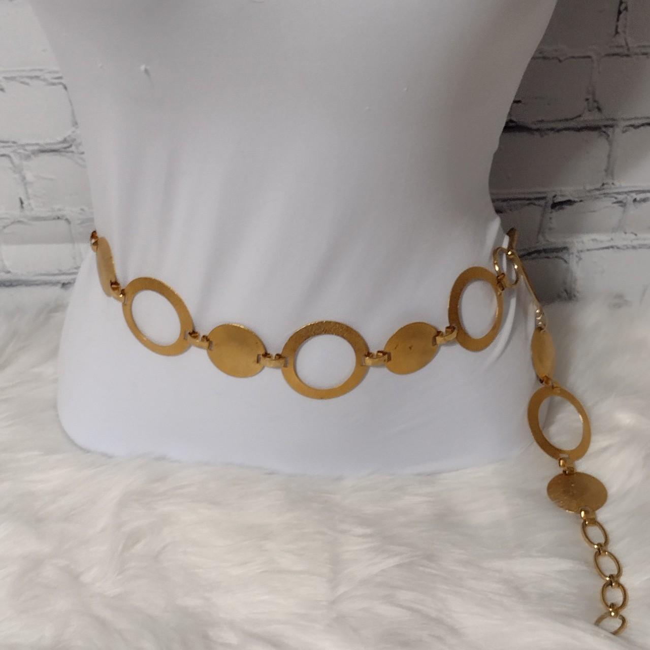 Gold Metal Chain Big Circle Belt