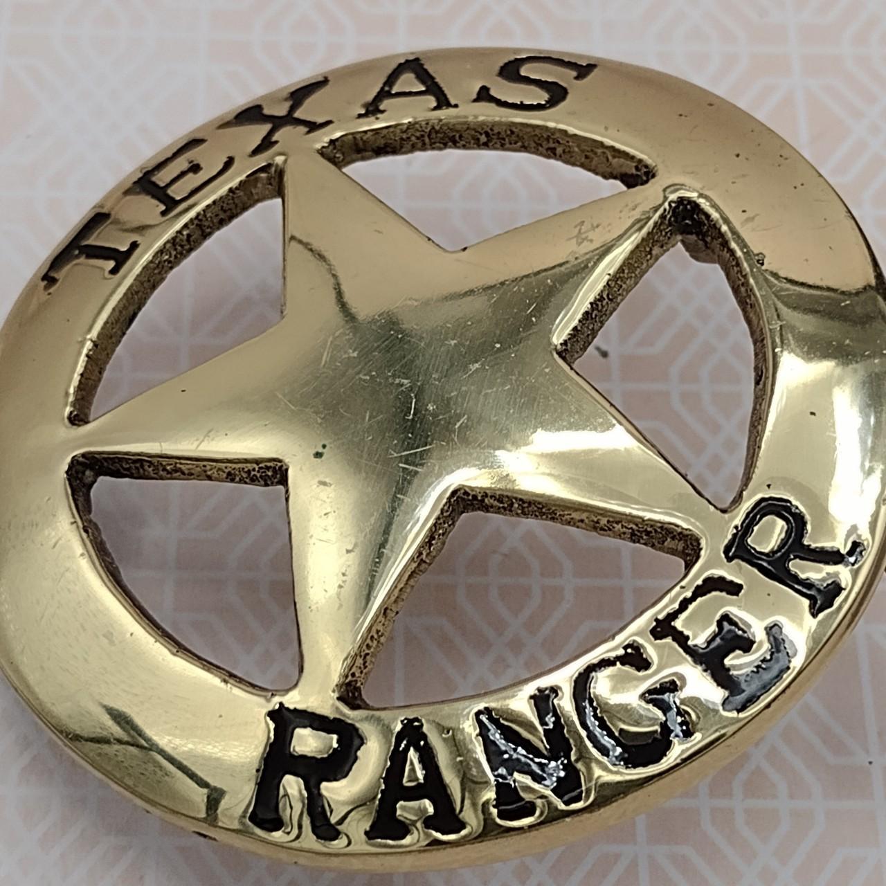 Brass Texas Ranger Badge