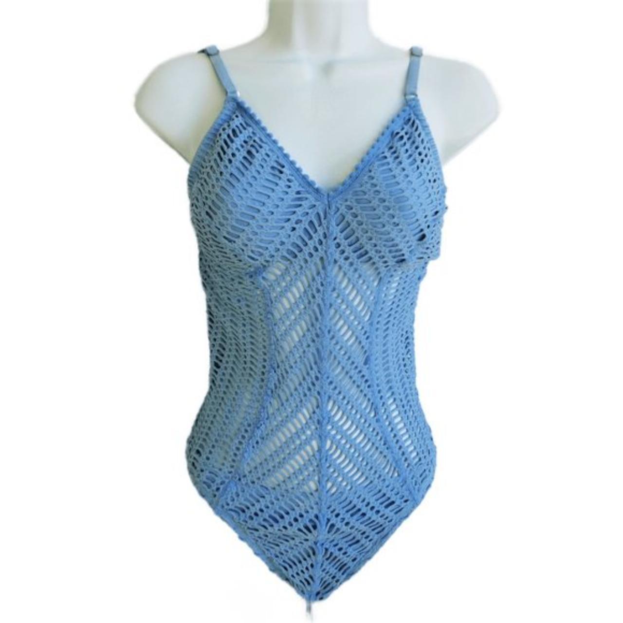 Robin Piccone Women's Blue Swimsuit-one-piece | Depop