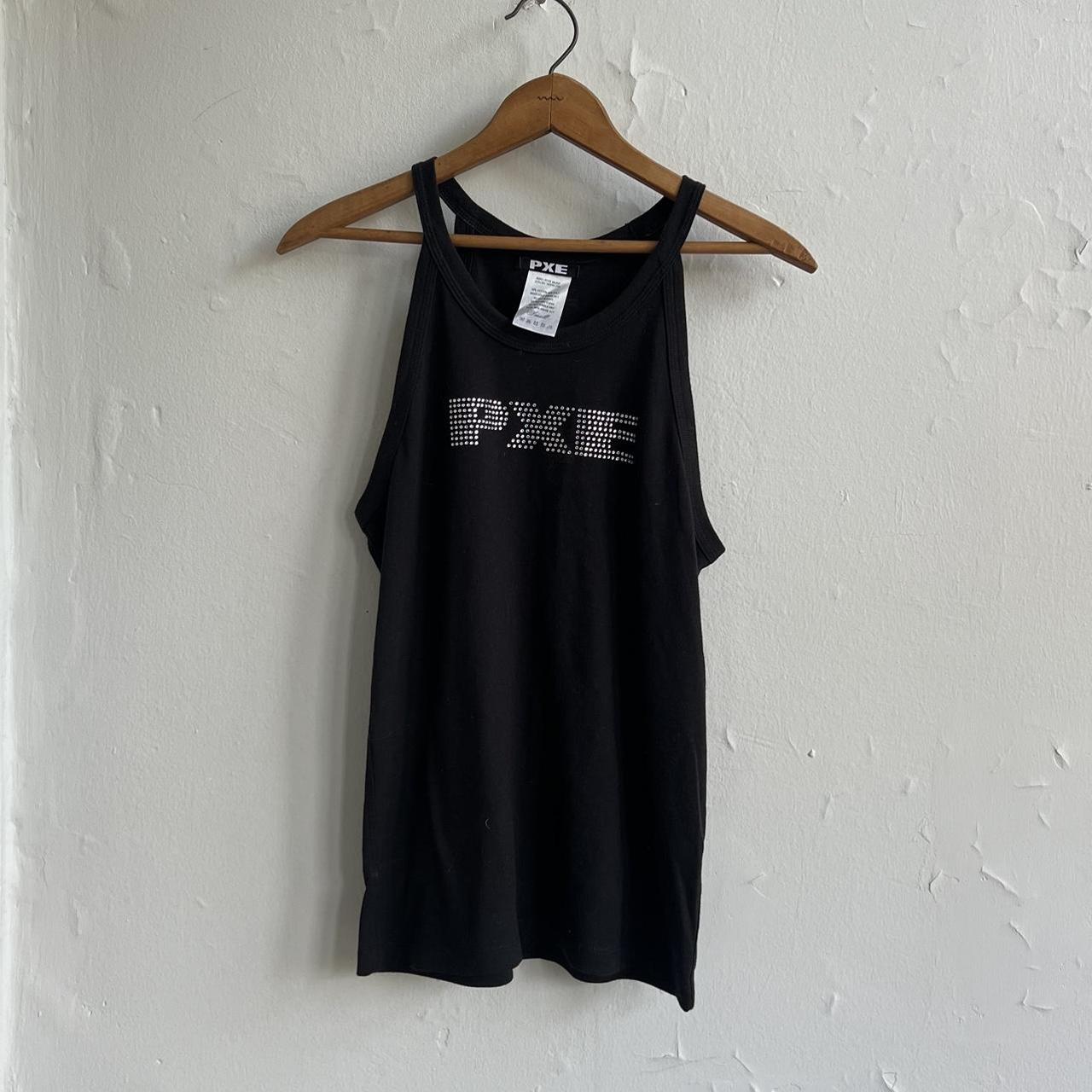 Official Ecco2k PXE Music bedazzled tank. Size... - Depop