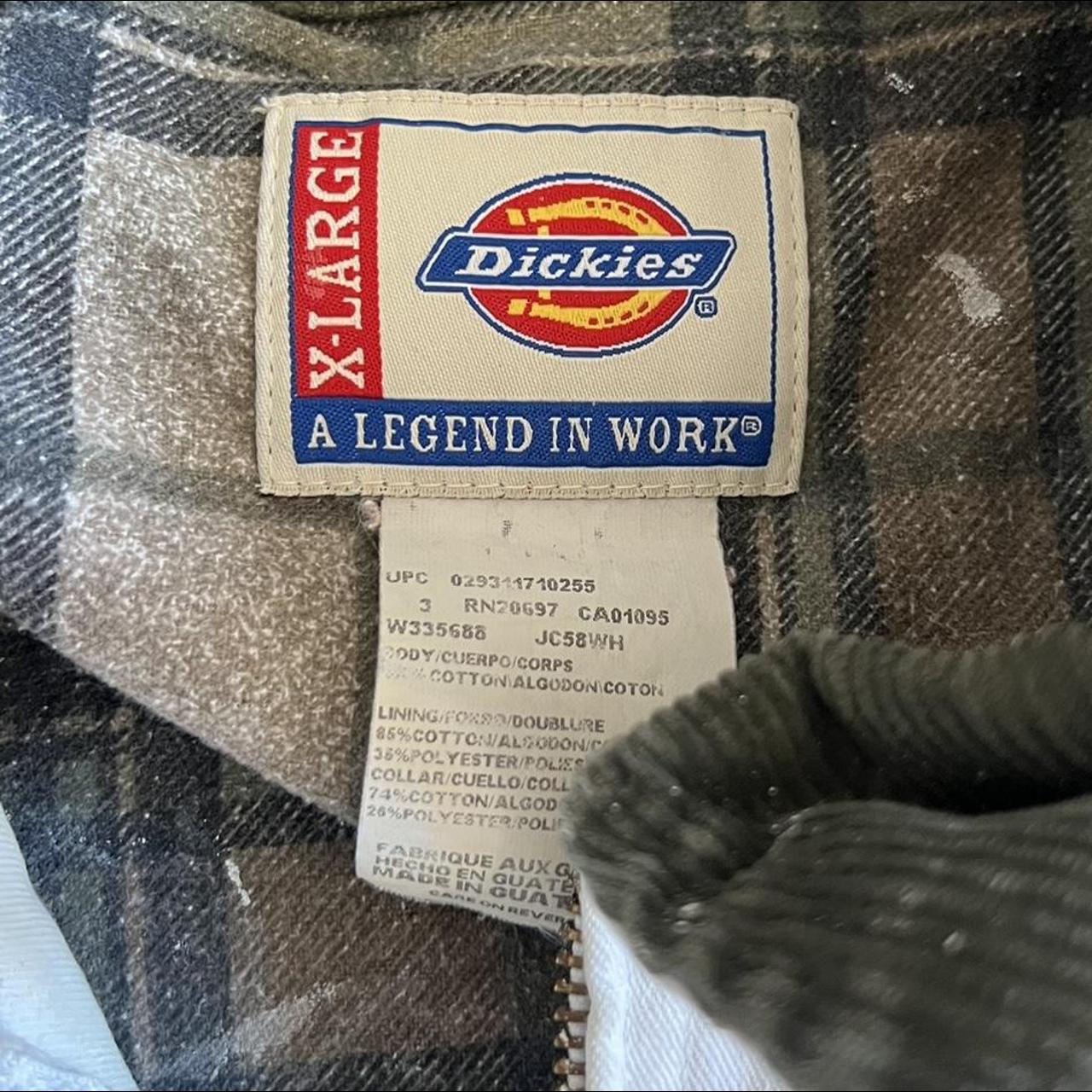 2000s Dickies workwear Painters jacket with paint... - Depop