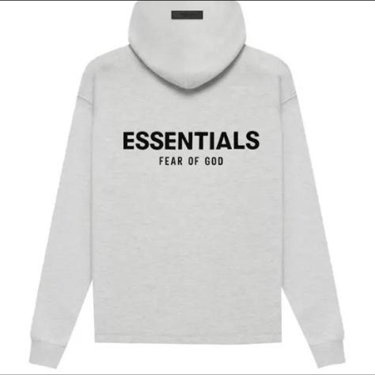 ESSENTIALS Fear of God Relaxed Hoodie Light Oatmeal... Depop