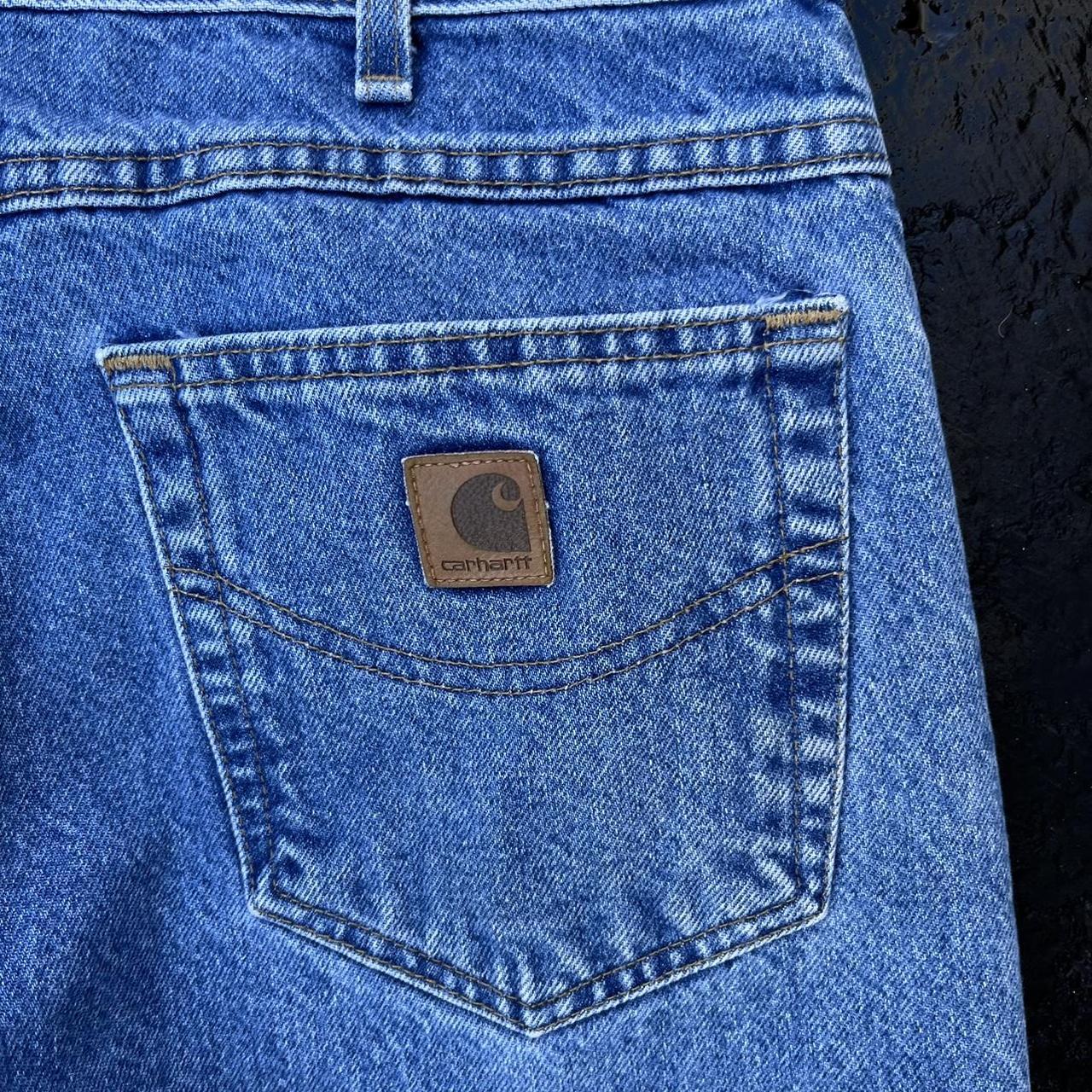 Carhartt Men's Blue Jeans Depop