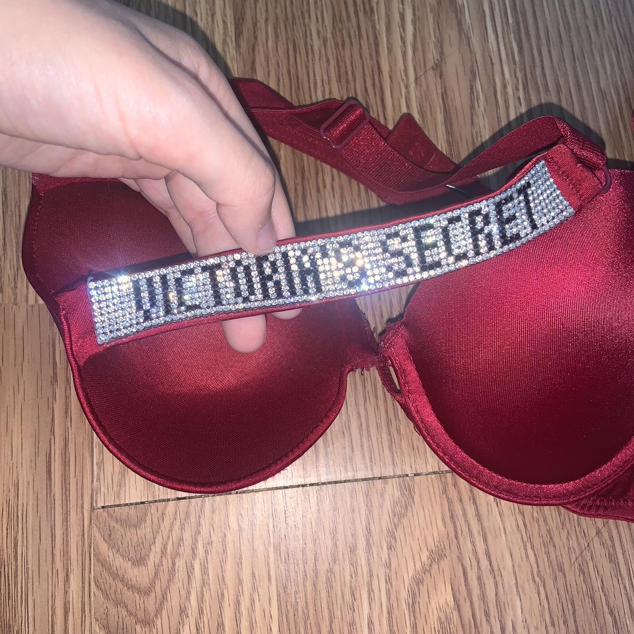 Dark Red Victorias Secret Bombshell Push Up Diamond Depop 