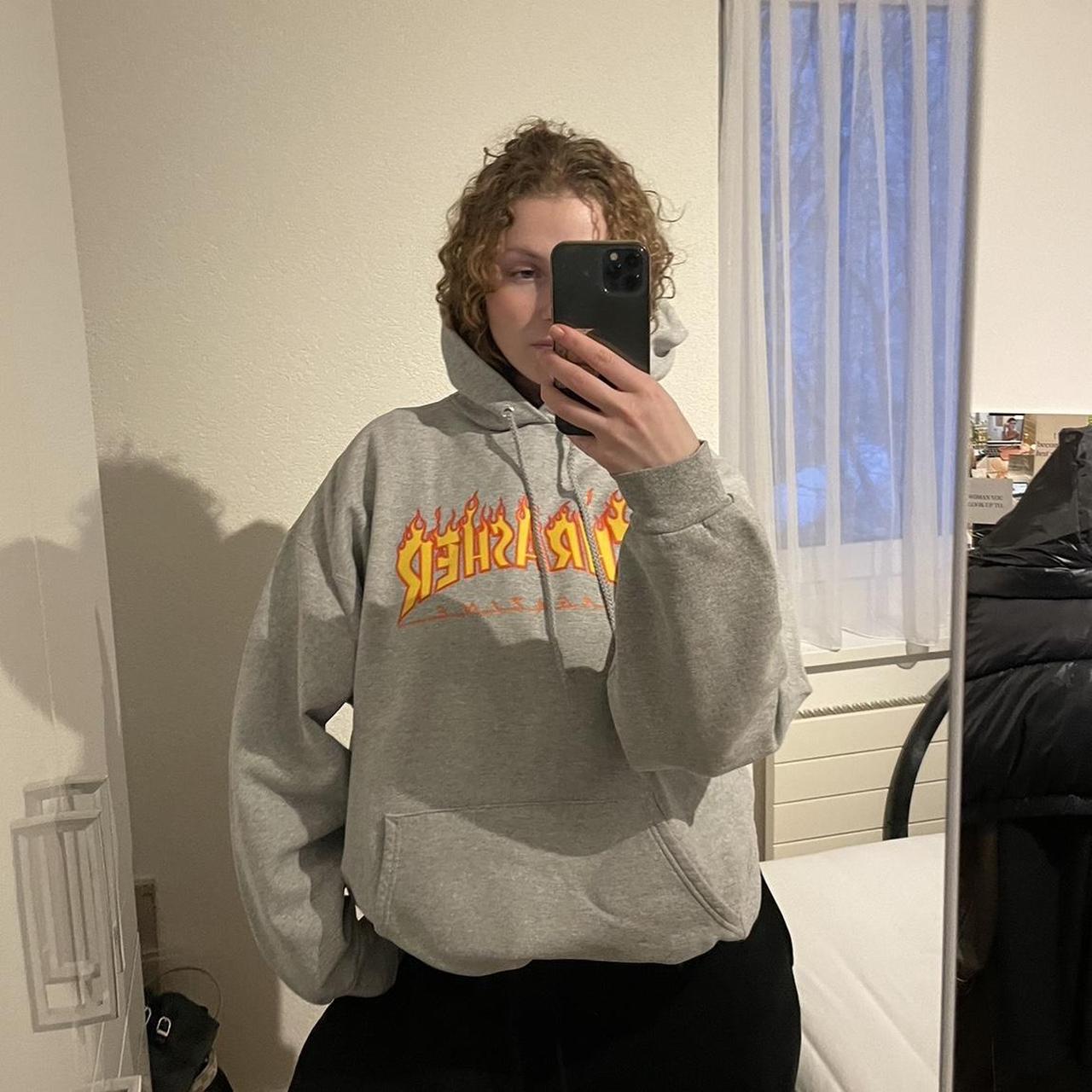 Grauer clearance thrasher hoodie