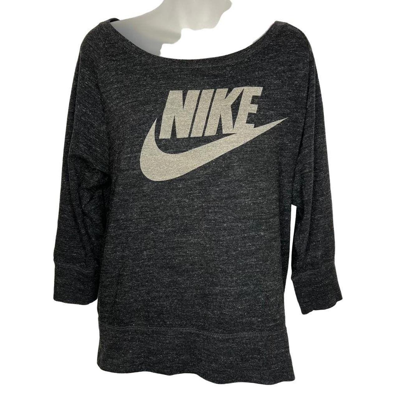 womens nike grey top