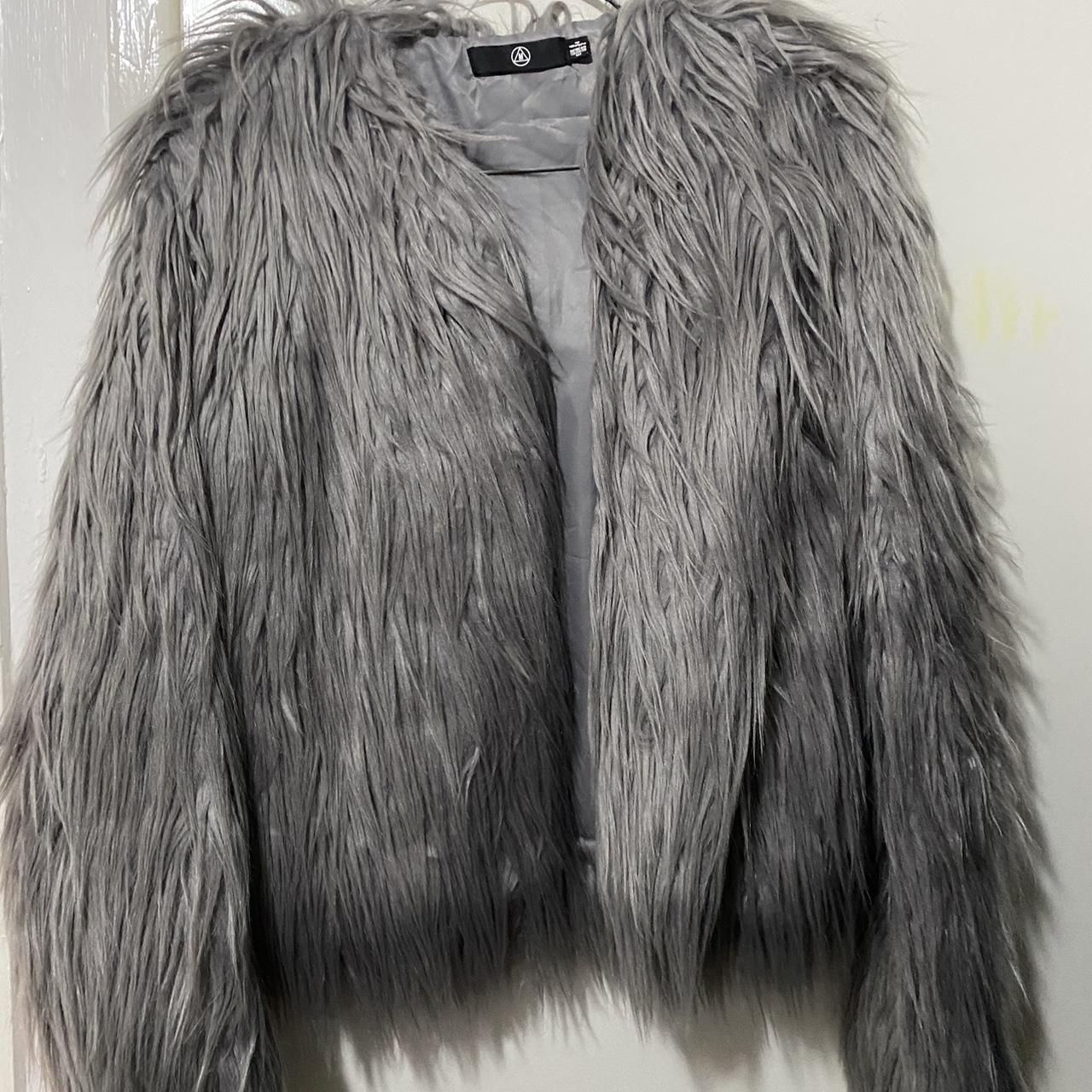 Fur Jacket - Worn Once - Misguided - Depop