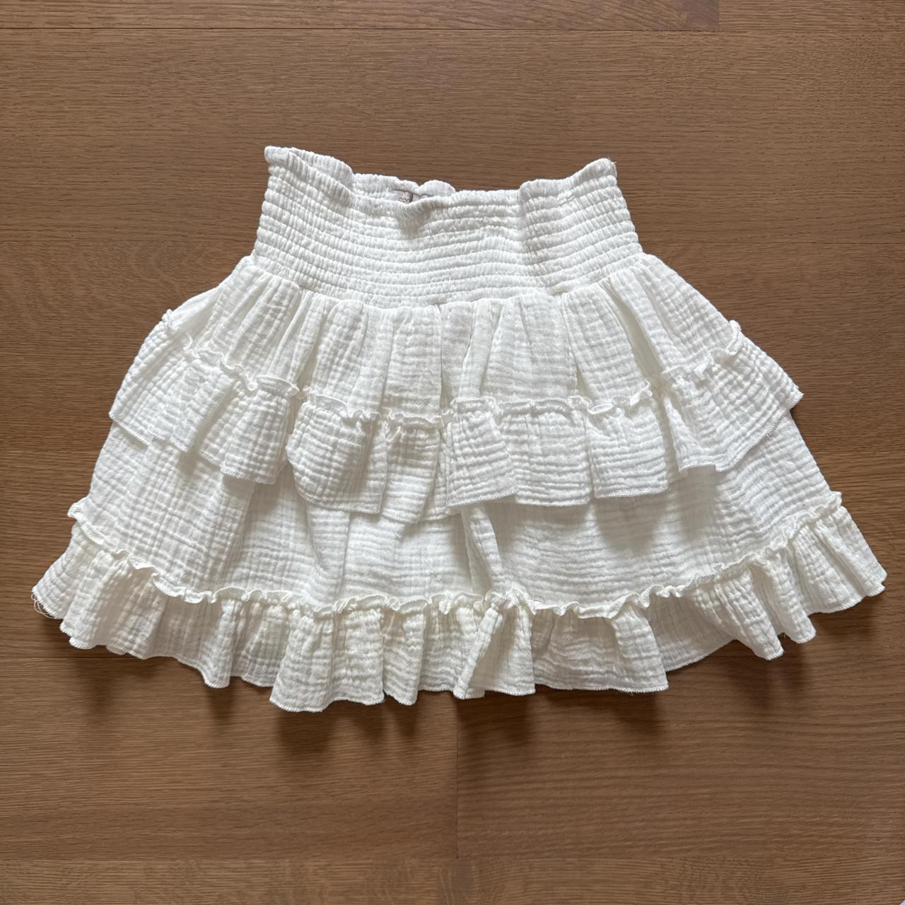 Women's Skirt - White/Cream - XS – White ruffled … - image 2