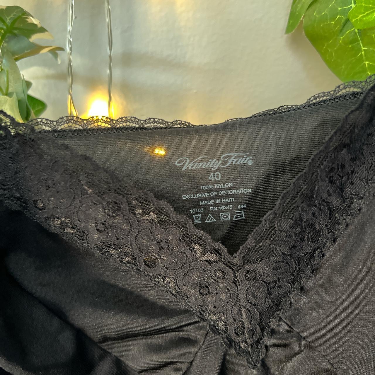 Vanity Fair Slip Beautiful, butter soft, black - Depop