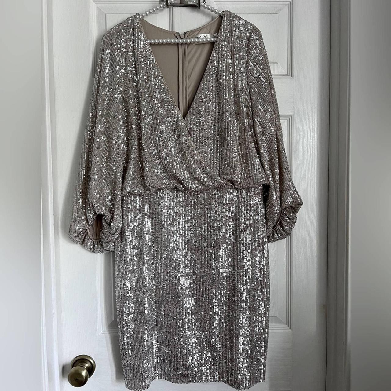 Eliza j shop silver dress