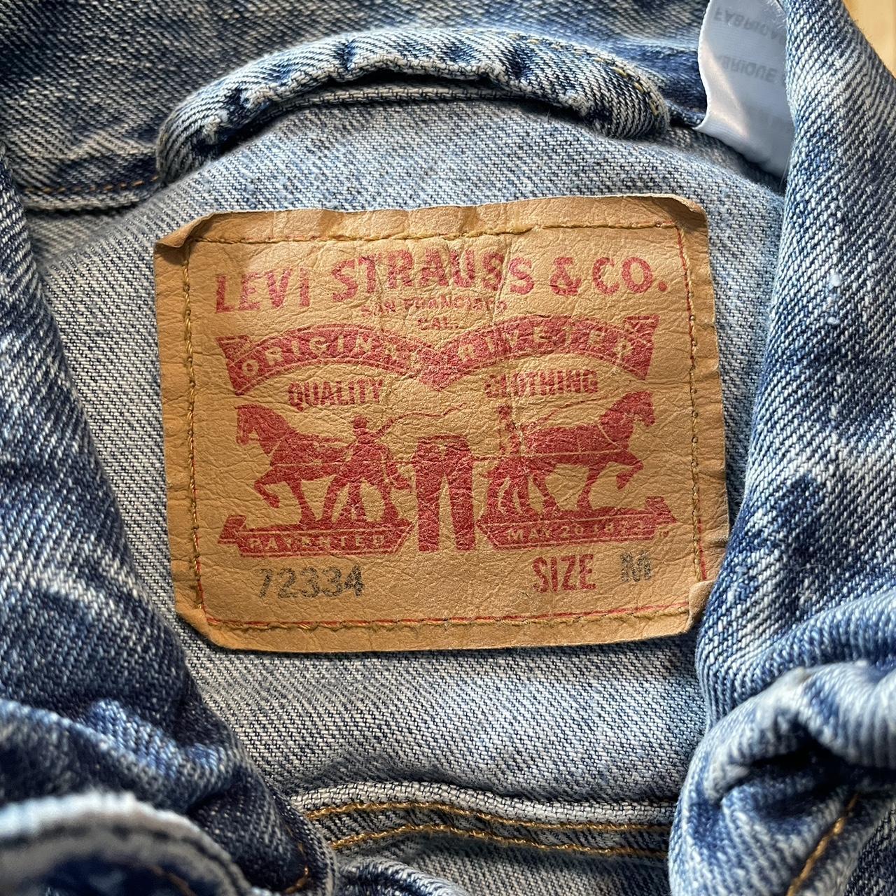 Custom Levi's Dodgers Denim Jacket Size Medium I - Depop