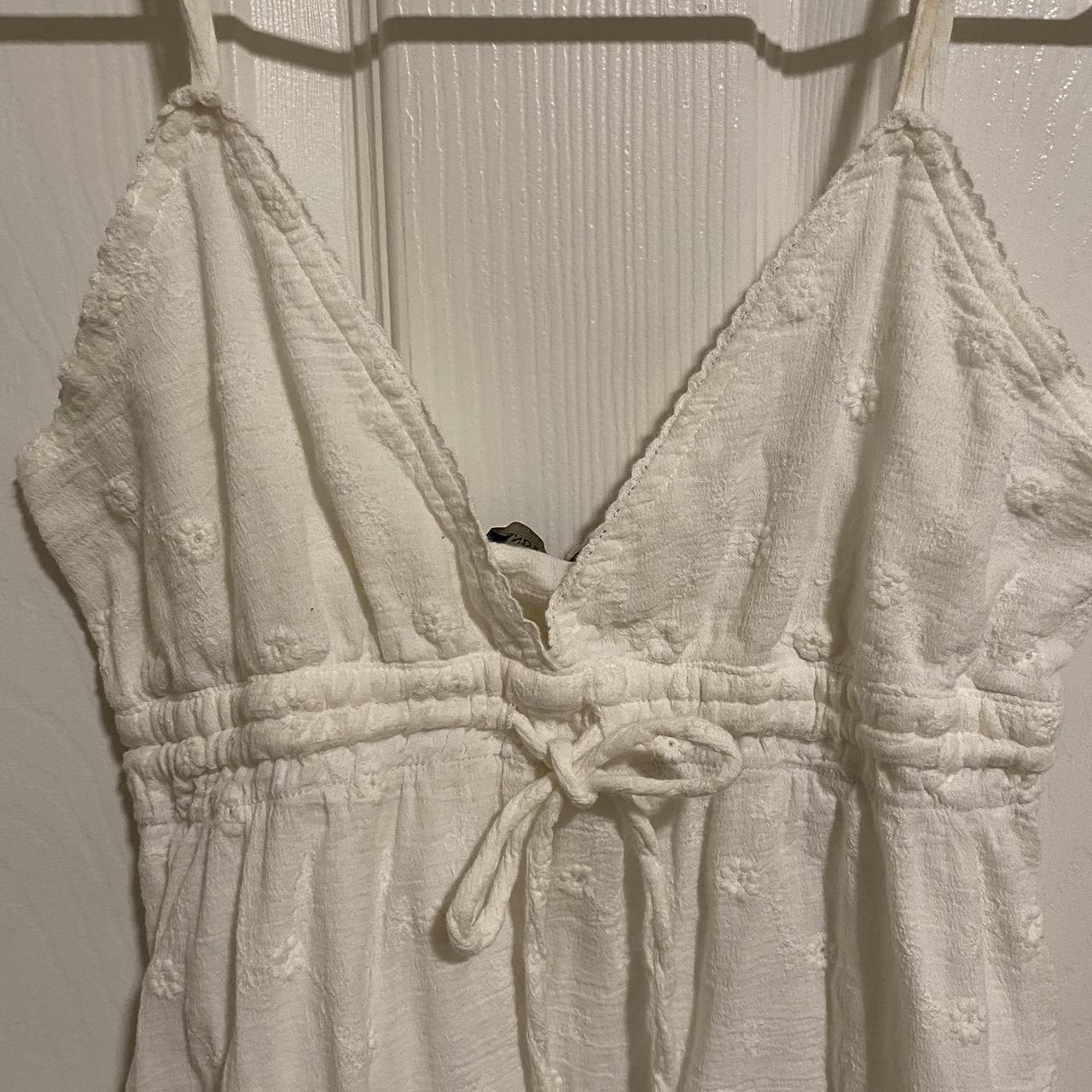 White brandy Melville Edith dress. So cute. Size... Depop