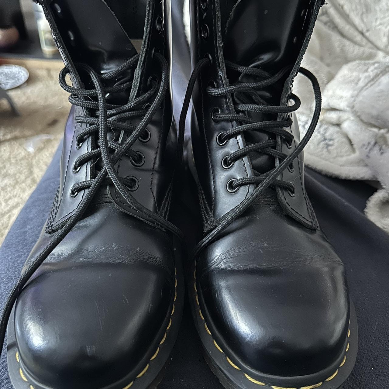 Dr marten boots. Pretty good condition a couple of... - Depop