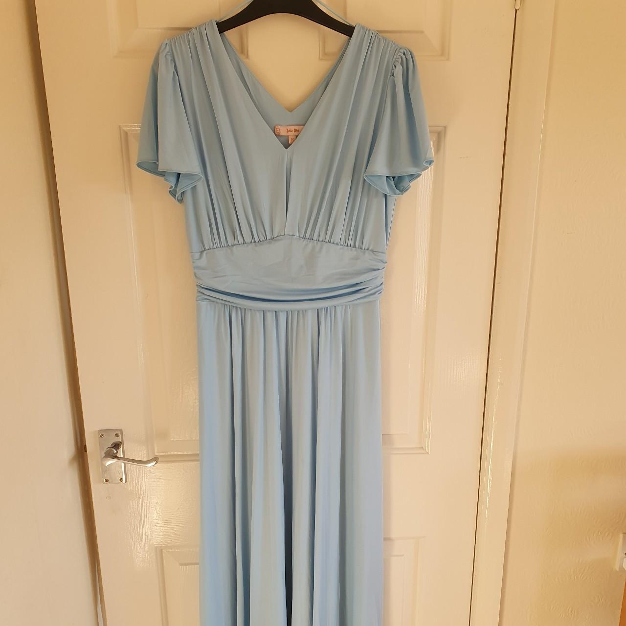 Baby blue maxi bridesmaids dress. Brand Jolie... - Depop