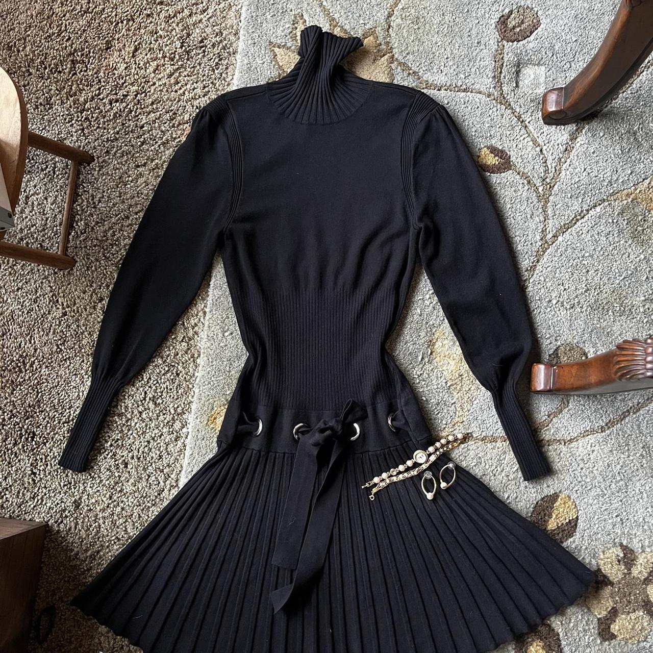 Venus black sweater fashion dress