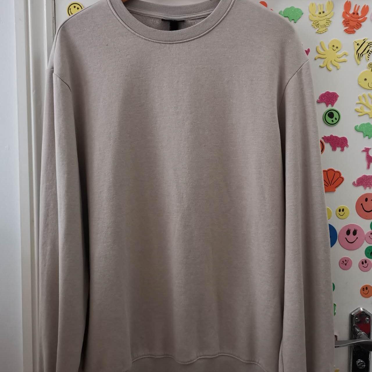 H&M Men's Cream Sweatshirt | Depop