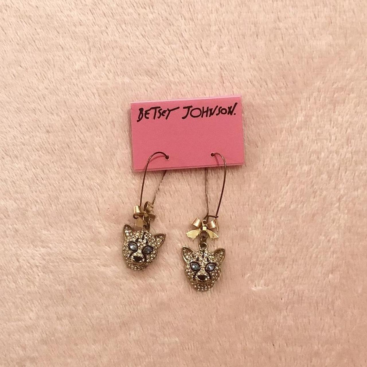 Betsey johnson store leopard earrings