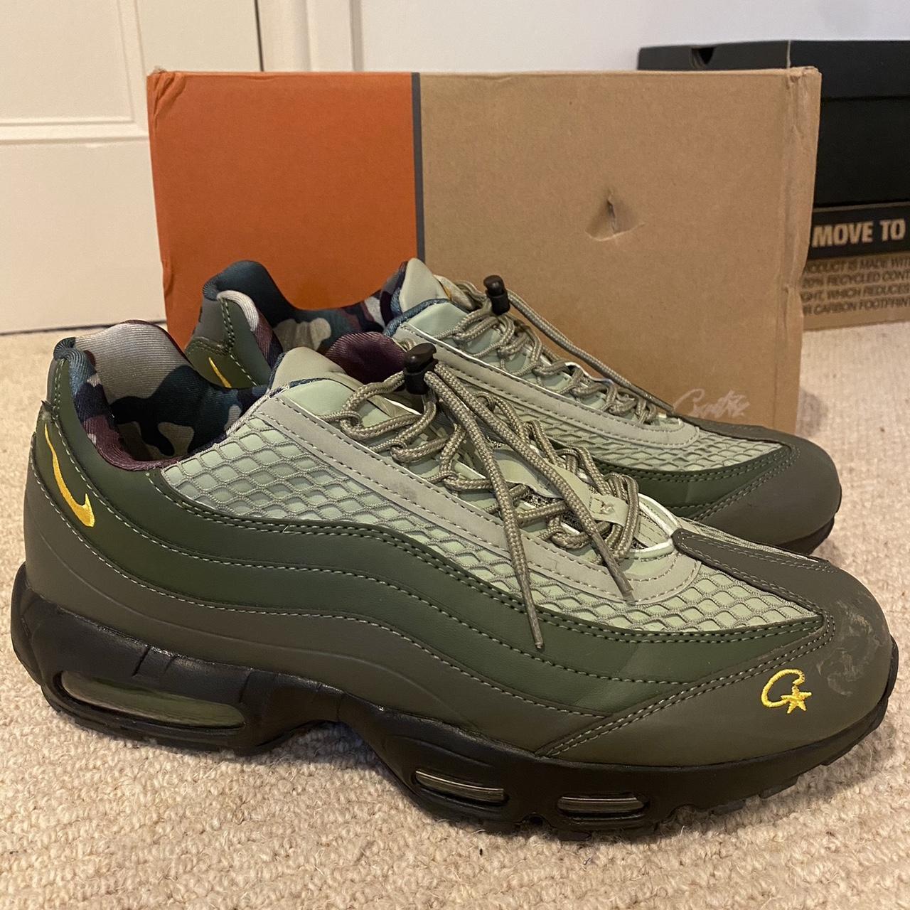 Nike Air Max 95 Corteiz GUTTA GREEN Size UK 10 worn... - Depop