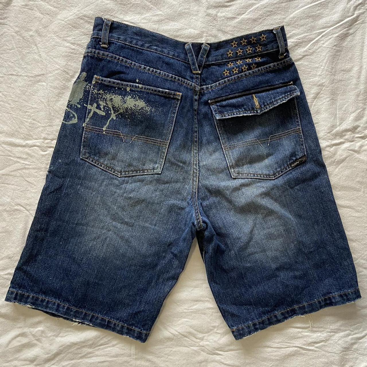 coolest rusty jorts size 30 back pocket missing a... - Depop