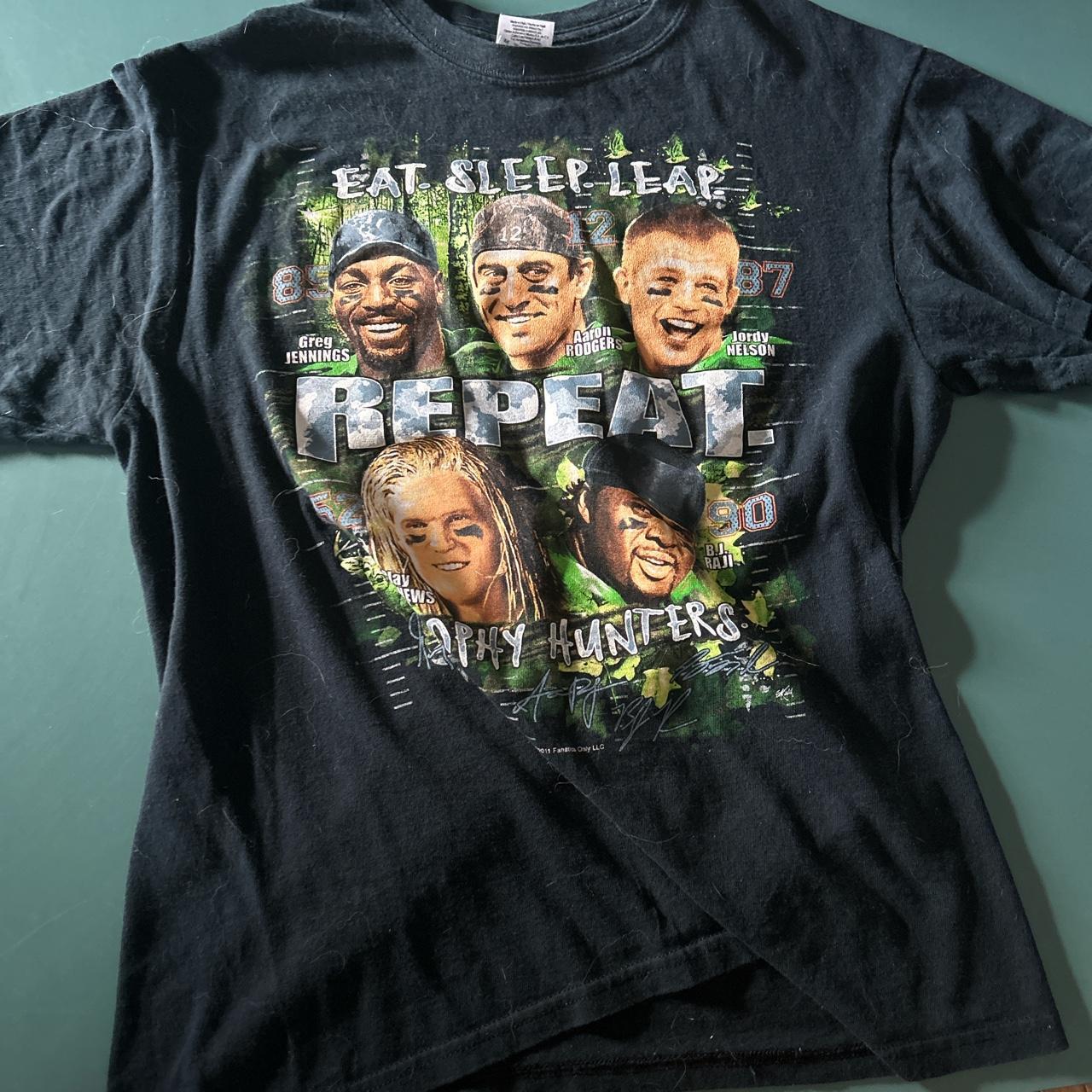 Y2K packers t-shirt featuring Clay Mathews/Bj - Depop