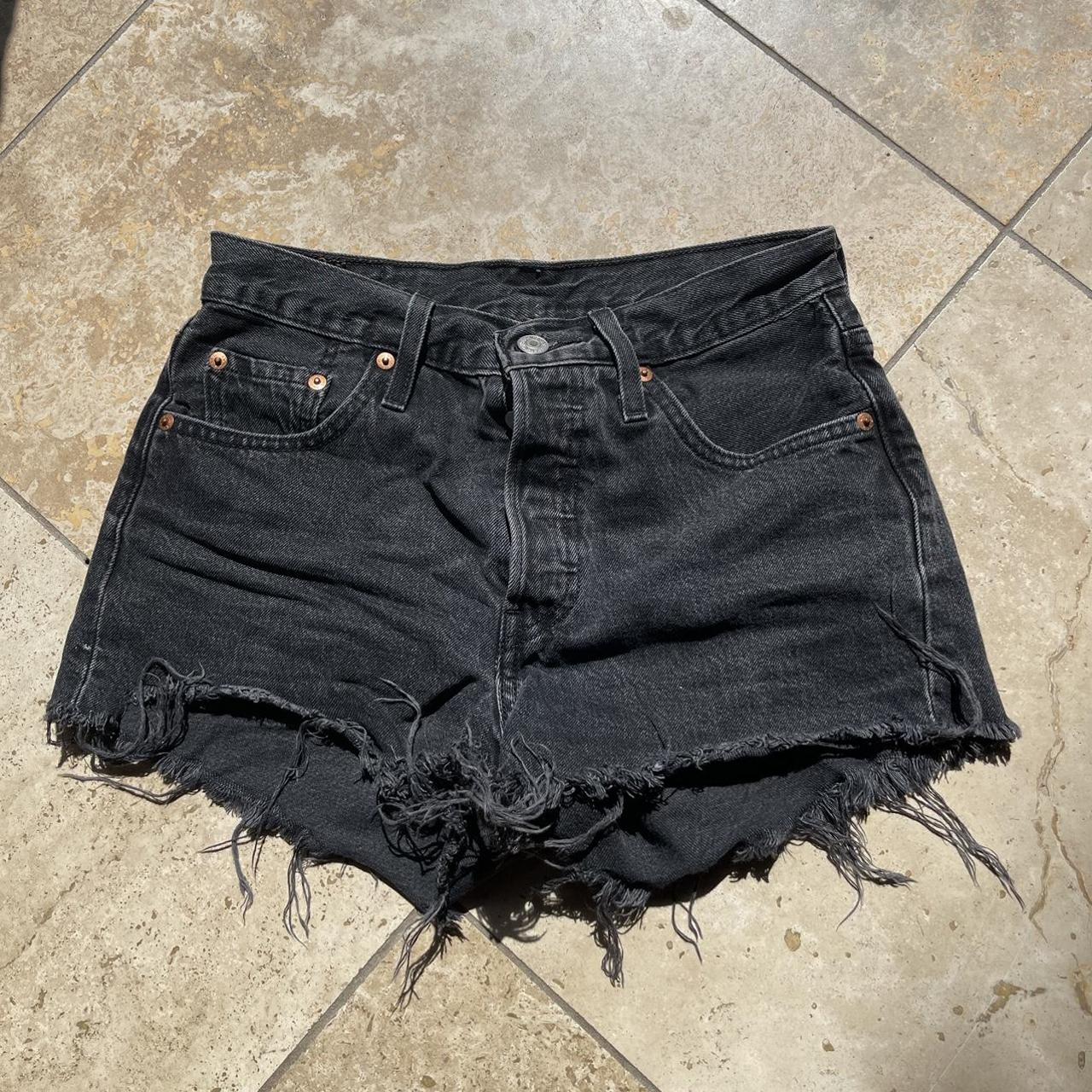 levi’s shorts, pretty good length not too short or... - Depop