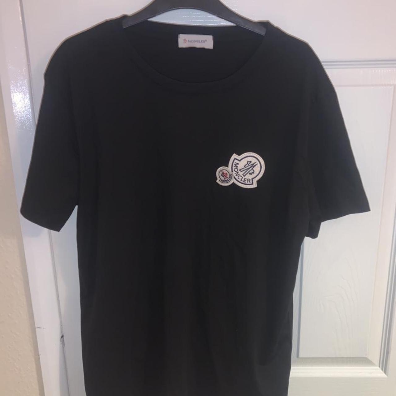 Moncler Men's Black T-shirt | Depop