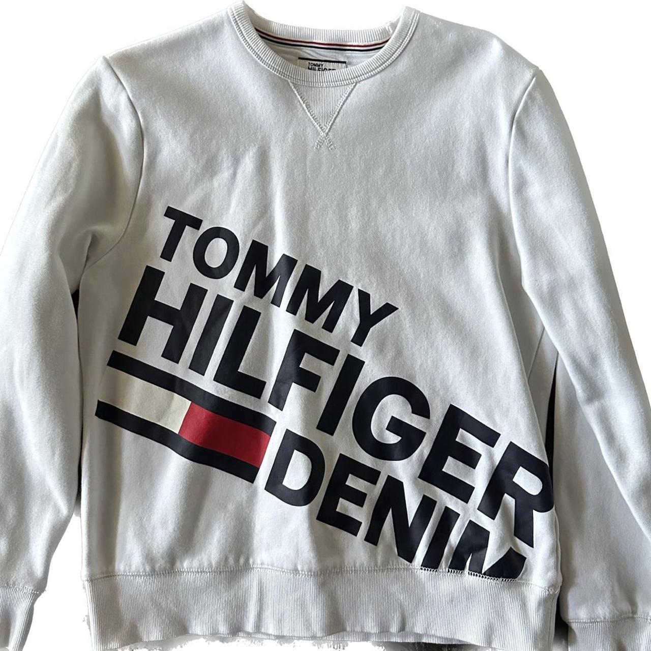 Tommy Hilfiger denim peter half zip sweatshirt in black  ASOS