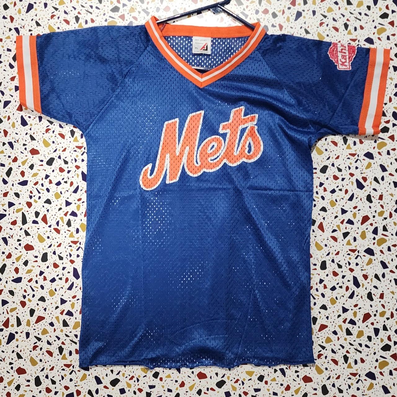 Rare Orange Mirage MLB New York NY Mets Jersey Men's - Depop