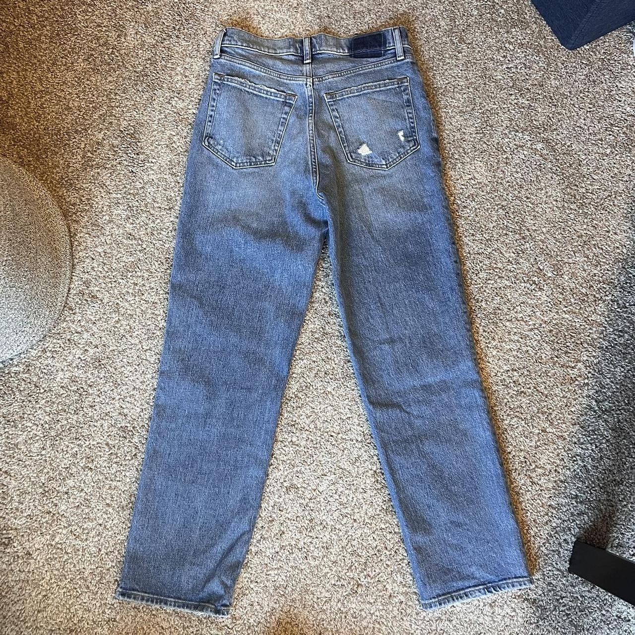 Abercrombie Ultra High Rise 90s Straight Jean Size:... - Depop