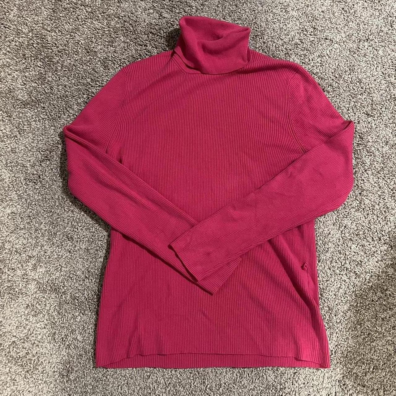 Michael Kors Pink Turtleneck Sweater Size XL Depop