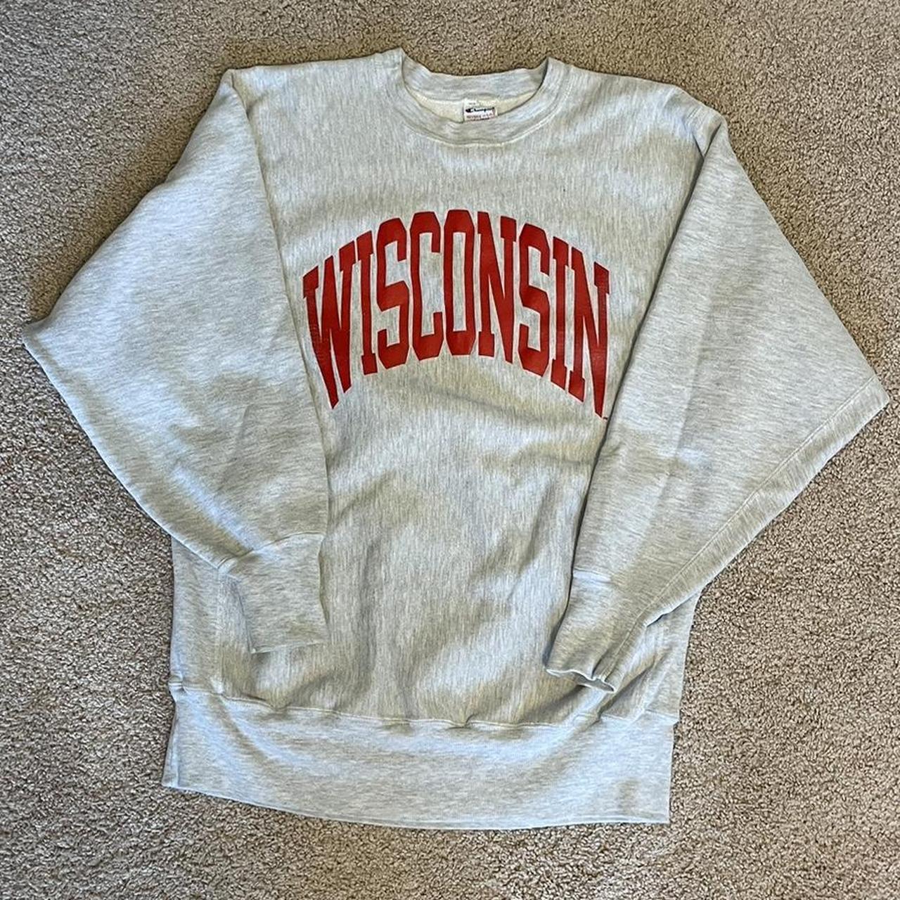 Vintage 90’s Champion Reverse Weave Wisconsin...