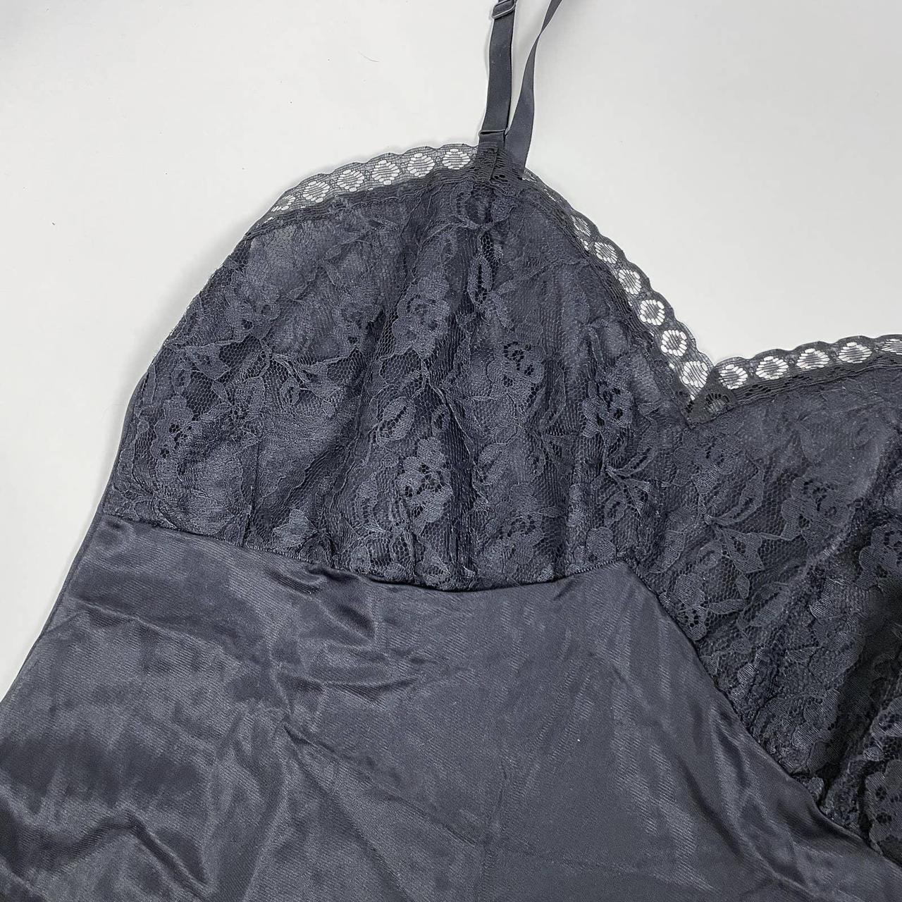 Vintage Fairy Fairycore Goth Lace Lingerie Top Satin... - Depop