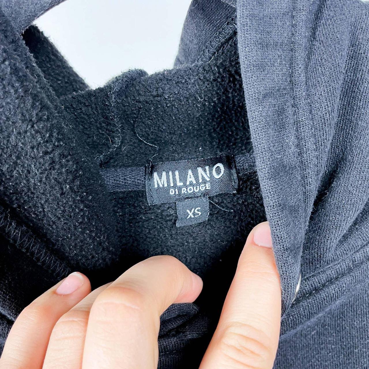 authentic milano di rouge hoodie size- L pit to pit: - Depop