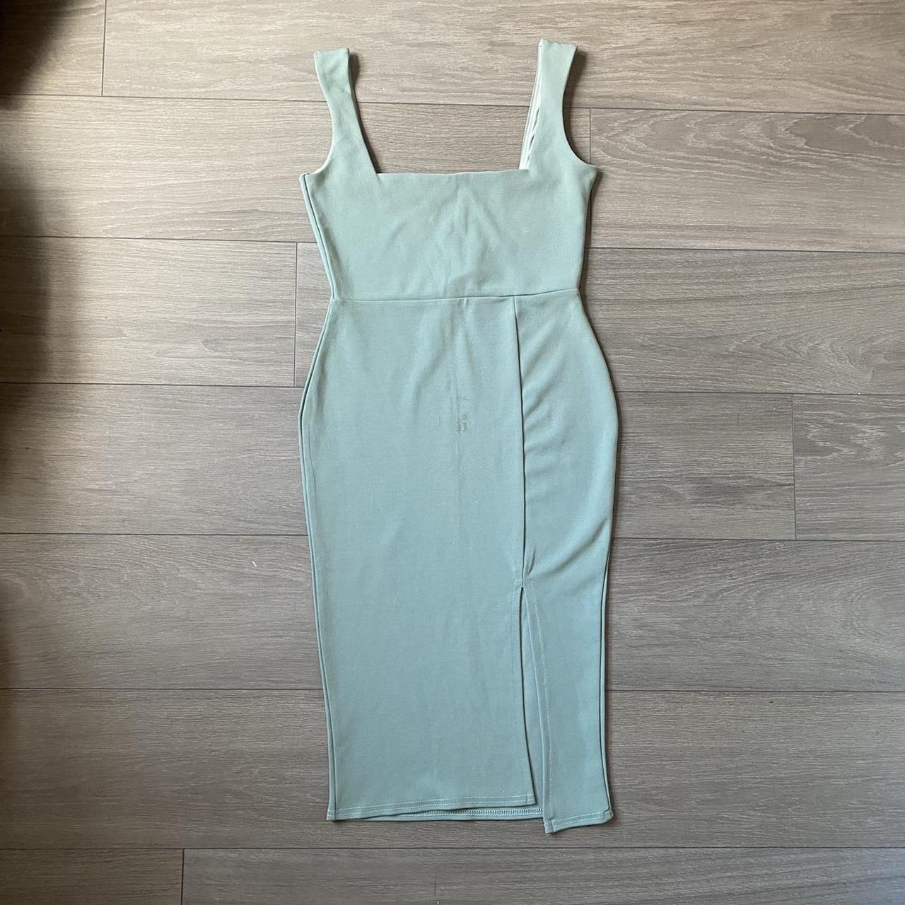 Nasty Gal Women's Green Dress Depop