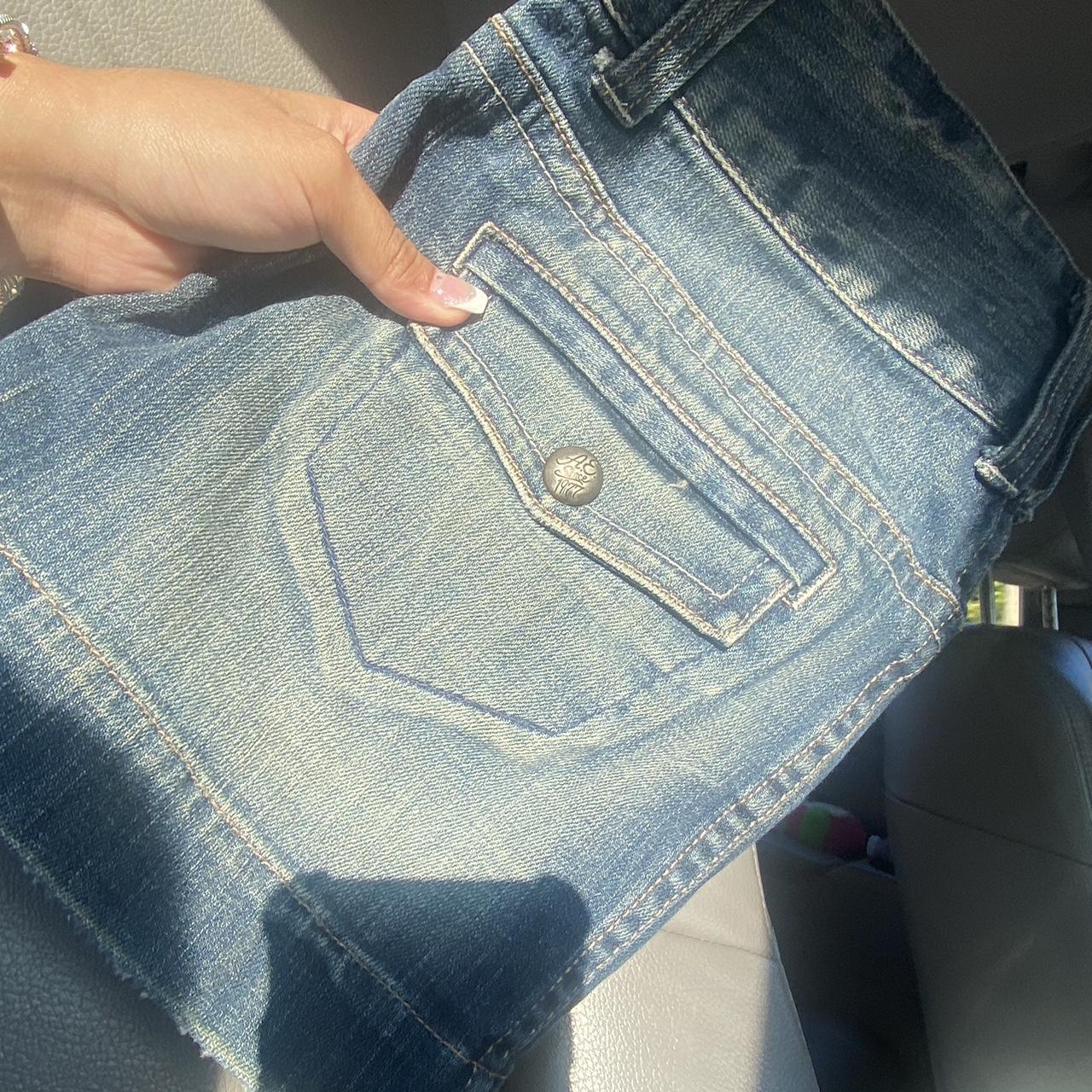 VINTAGE American Eagle Denim skirt It says a size... - Depop