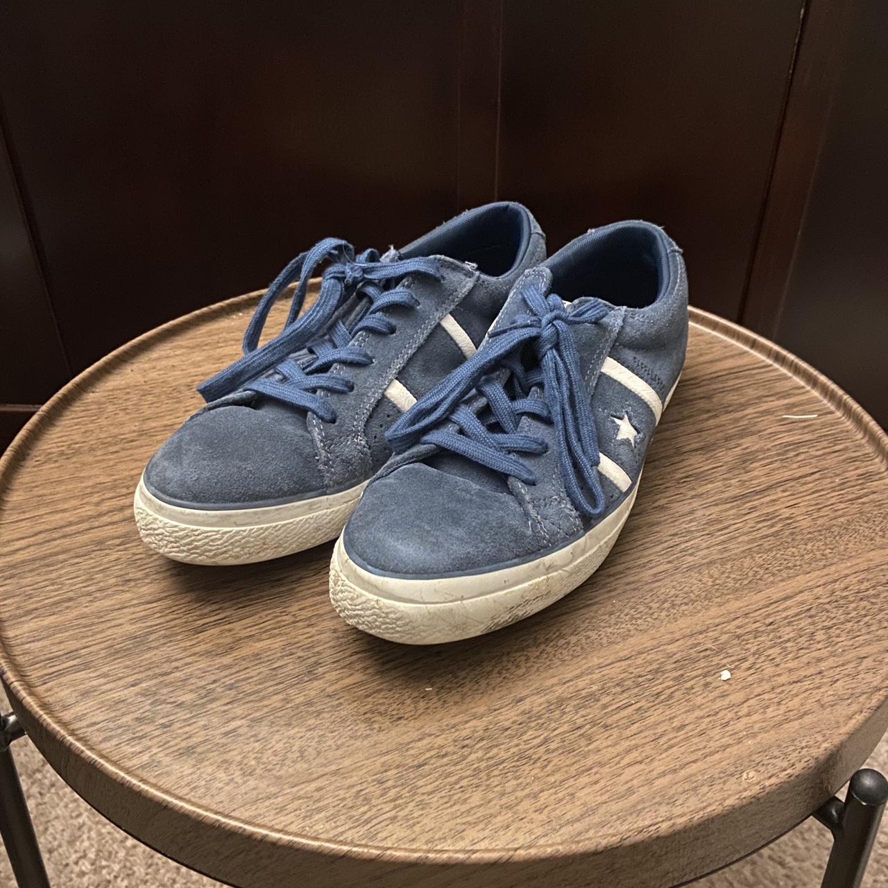 Blue Converse one star Size 9 - Depop