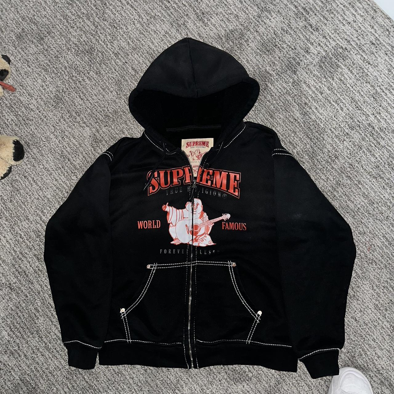 Rare True religion x supreme zip up jacket #supreme... - Depop