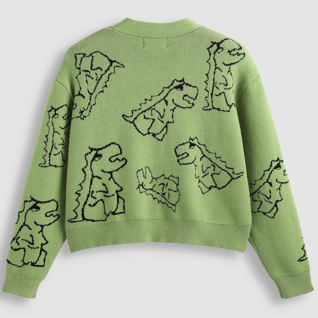 CIDER green dinosaur cardigan. Never worn, but tags... Depop