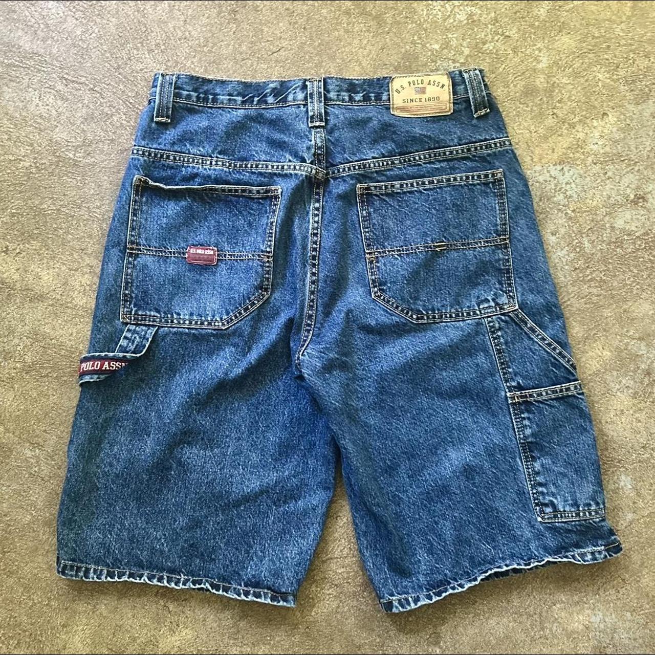 U.S. Polo Assn. Men's Blue and Red Shorts | Depop