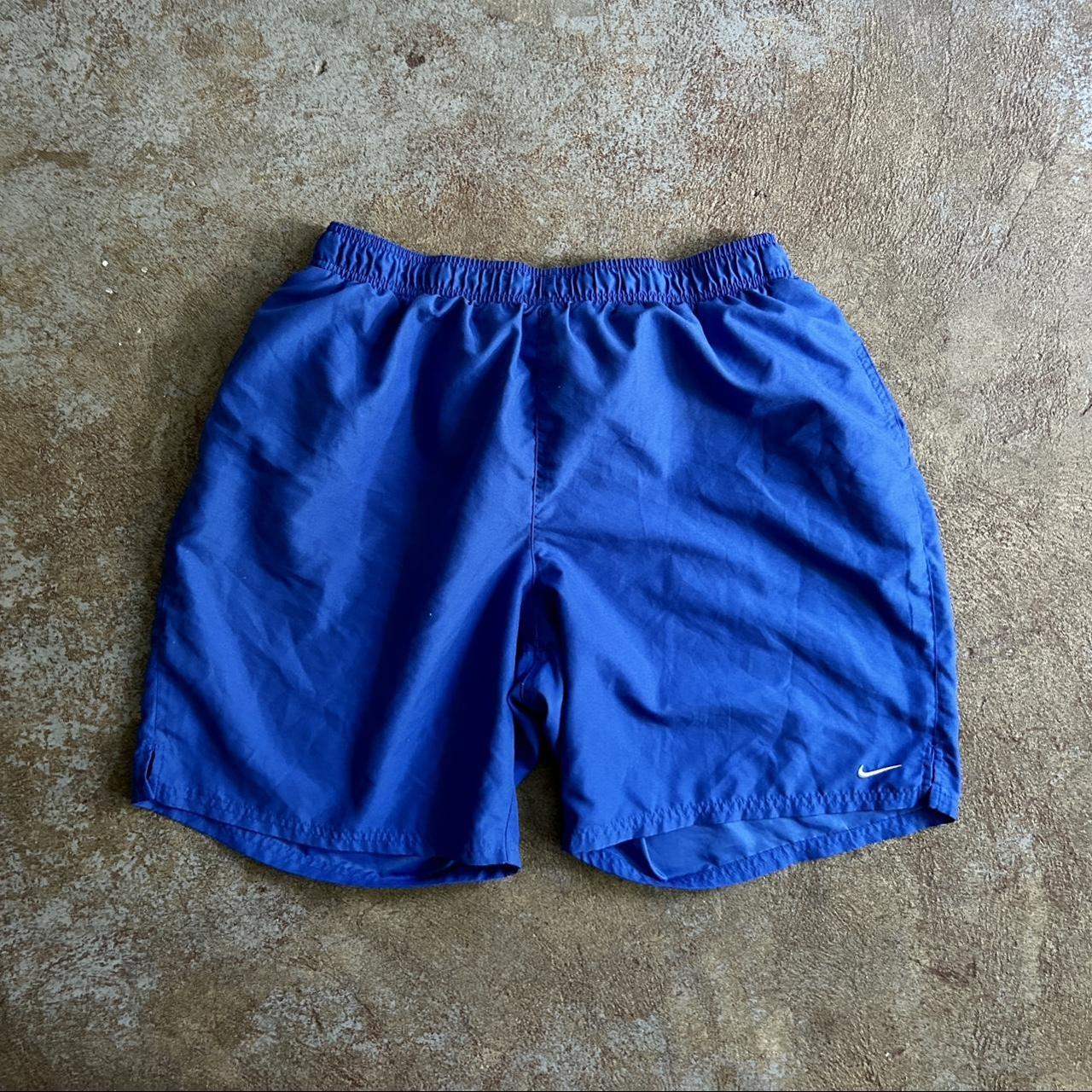 00’s Nike Shorts in Blue Sz XXL. Got a 7” inseam on... - Depop
